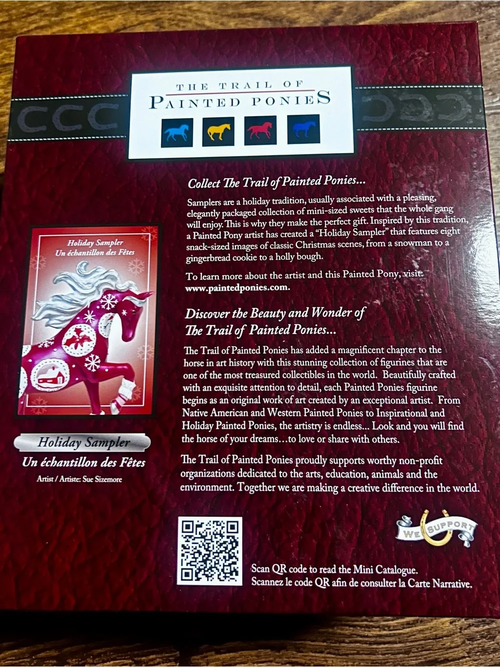 The Trail Of Painted Ponies “Holiday Sampler” ~ Red & White Gingerbread ~ Horse